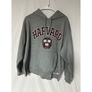 Harvard University Veritas Hoodie  by H&M LOGG Gray XXL Mens Pullover Sweatshirt